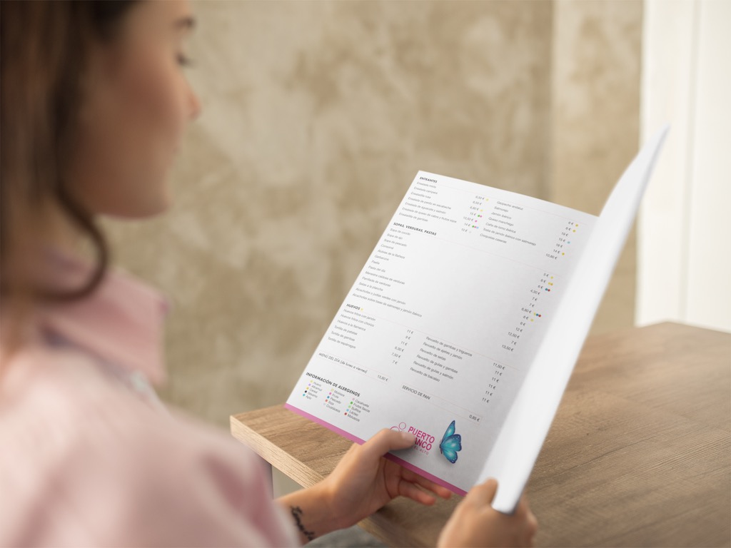 interior carta restaurante