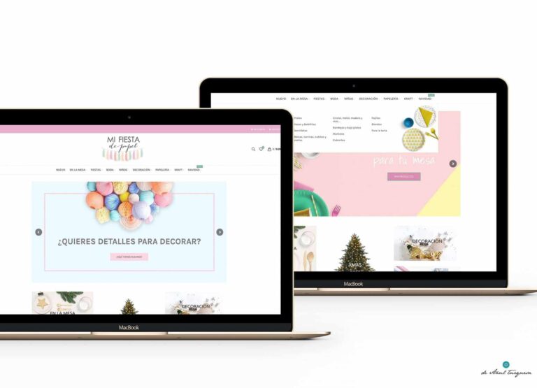 diseño web de azull turquesa