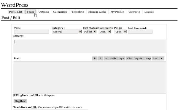 WordPress 0.71